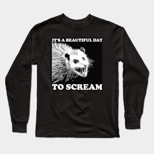 Screaming Possum Long Sleeve T-Shirt